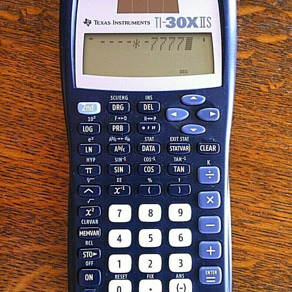 Calculator Solar Texas Instruments Math Scientific 2-Line TI-30X IIS Black Desk - Picture 13 of 16
